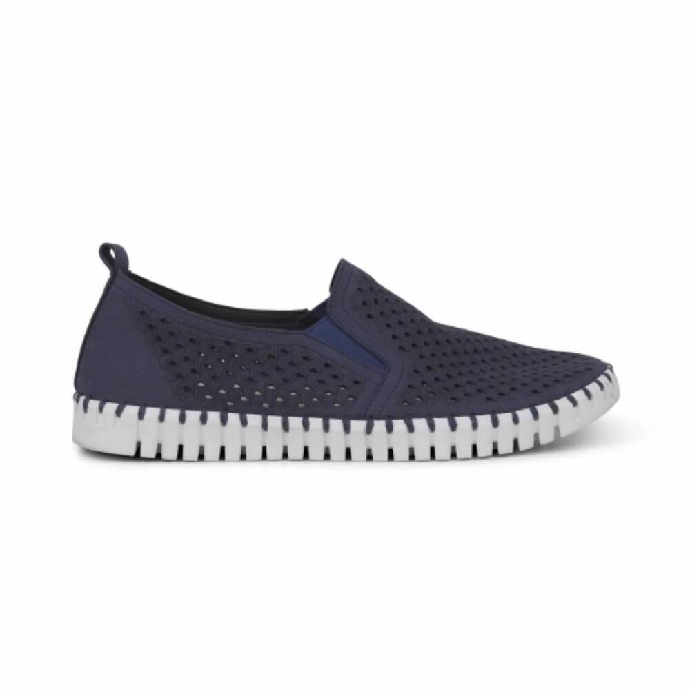 NEW ILSE JACOBSEN men's tulip slip on in navy